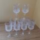 12 large glasses 21 cl "Lonchamp" Cristal d'Arques Vintage