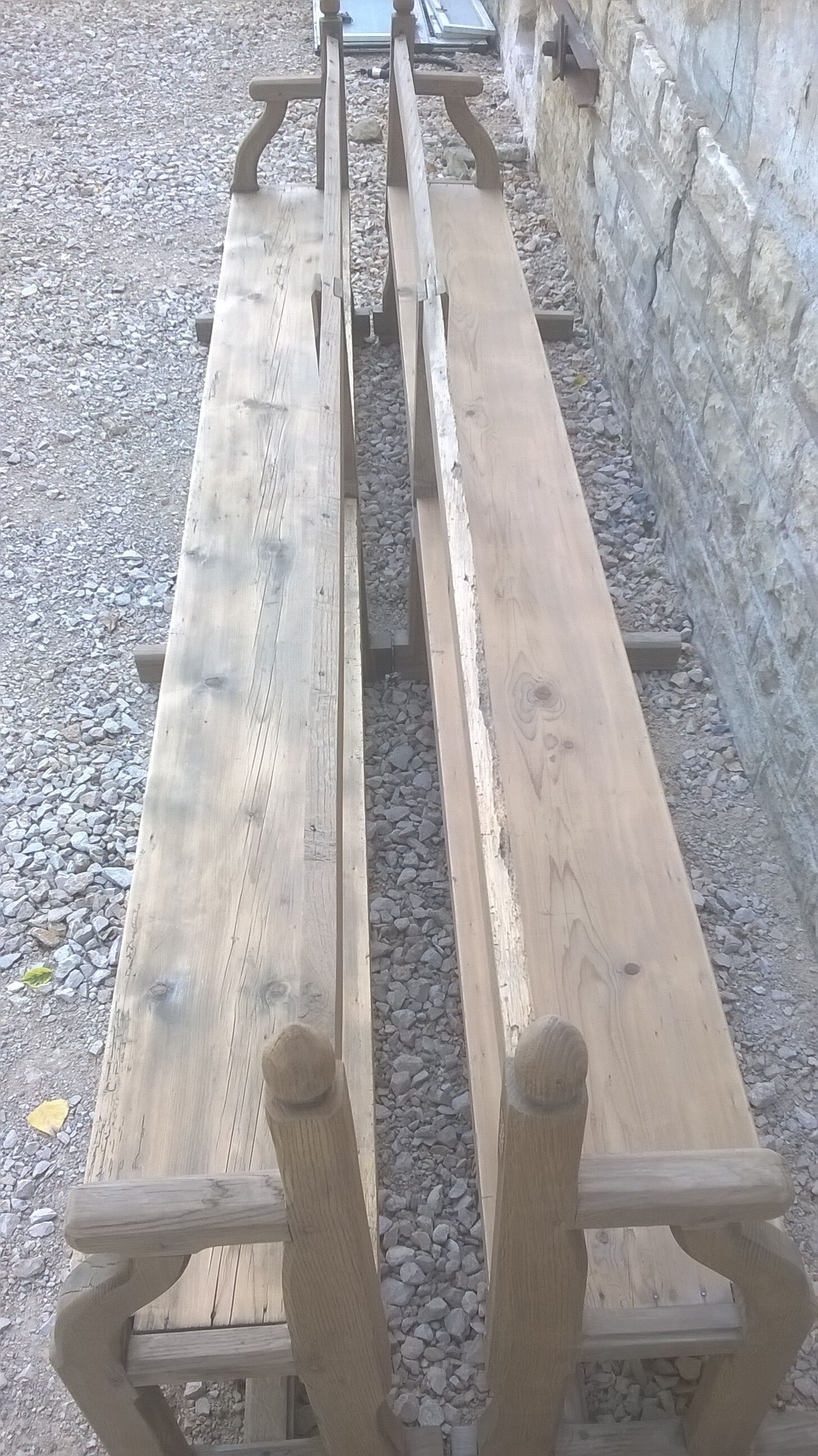 Paires grand banc d'église