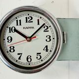 Vintage Green Kappa Maritime Double-Sided Wall Clock, 1980s