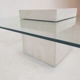 Italian travertine coffee table 1980s