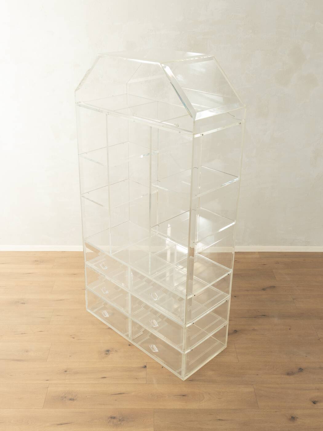 Acrylic wardrobe, unique piece, 1980s