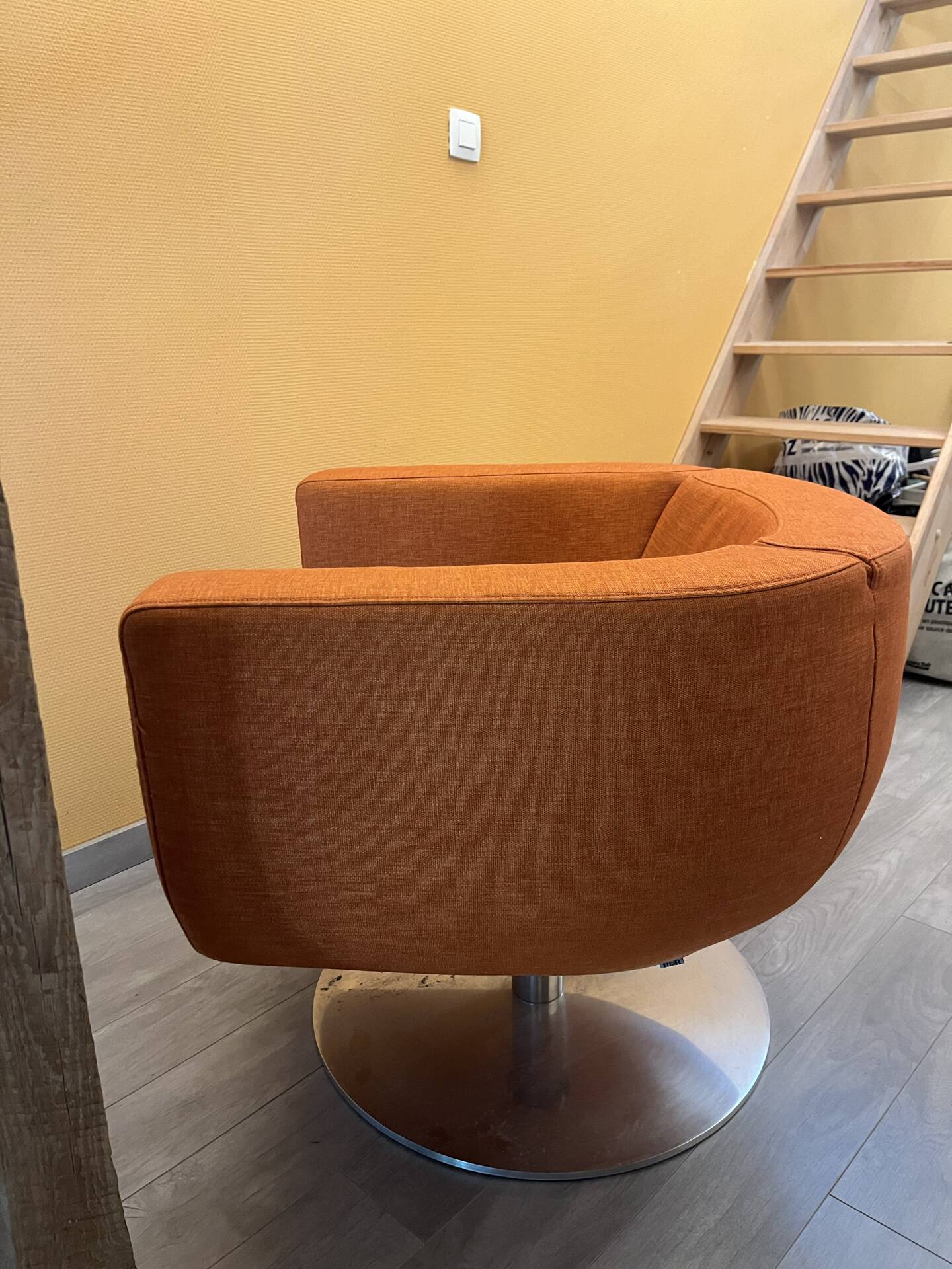 B&B Italia fauteuil design orange vintage / collector
