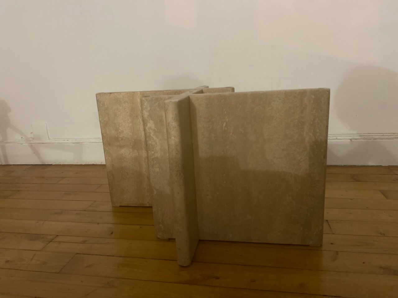 Italian travertine coffee table