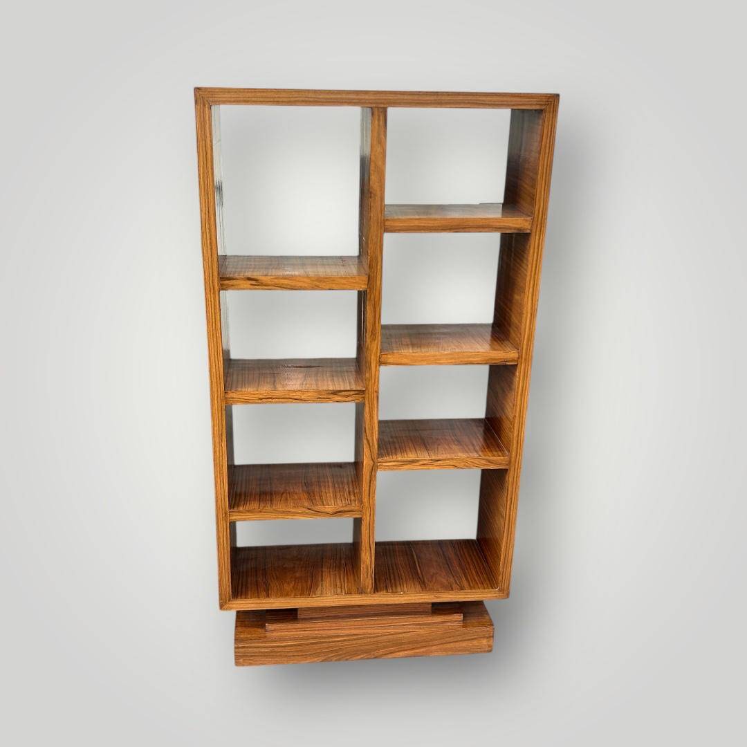 Pair of Art Deco style bookshelves in rosewood veneer - é
