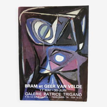 Poster Bram and Geer Van Velde Galerie Patrice Trigano Paris 1984