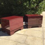 Pair of bedside tables or pieces of vintage sofa