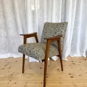 Fauteuil vintage compas années 60