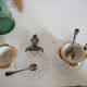 Silver and porcelain cockroaches