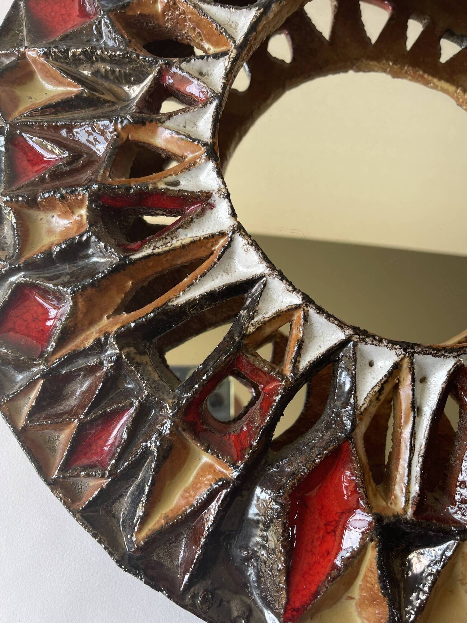 Ceramic mirror roland zobel the anduze cyclades