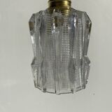 Pair of Art Deco pendant lights in molded pressed glass