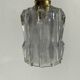 Pair of Art Deco pendant lights in molded pressed glass