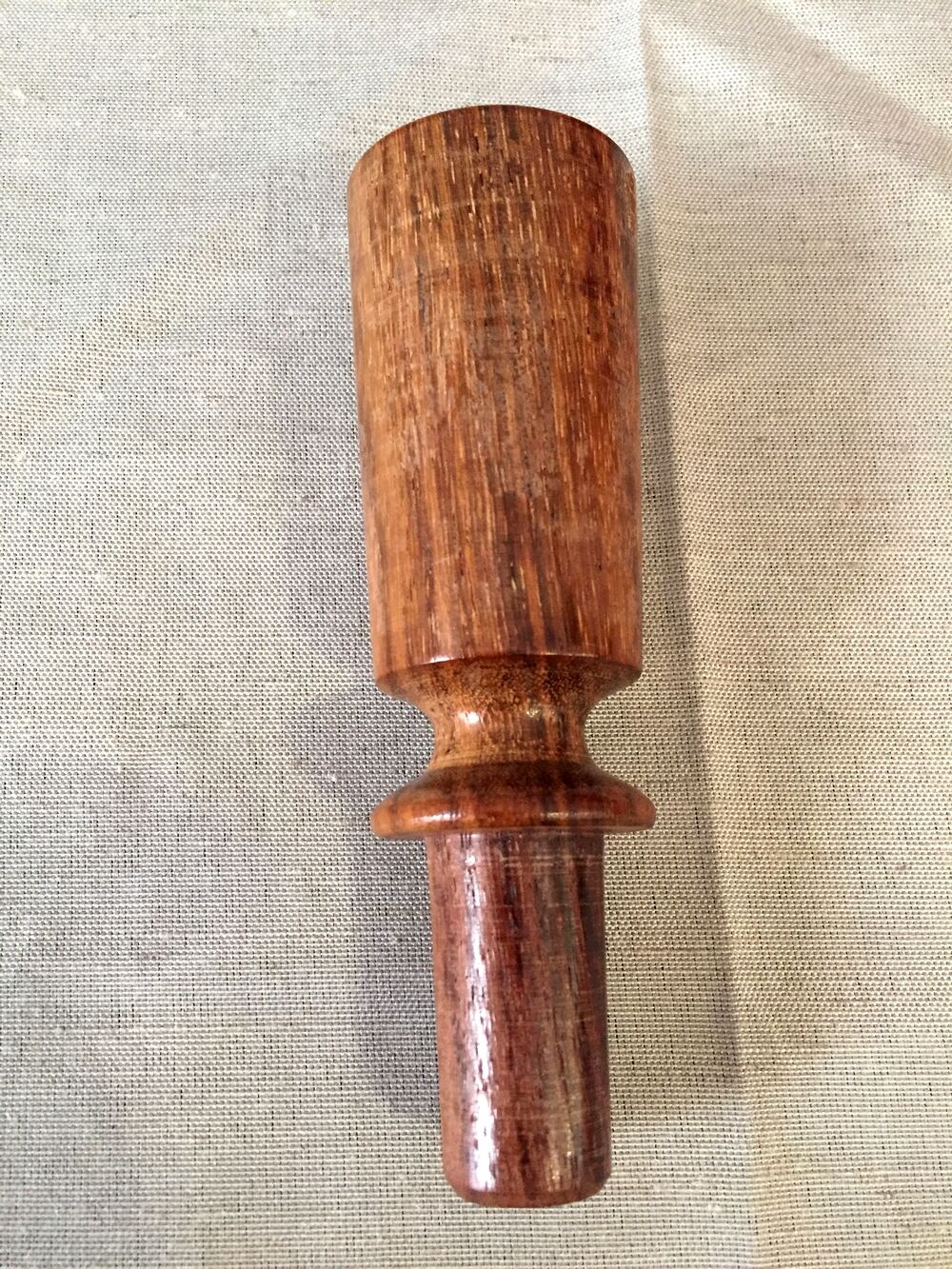 Bottle or onion red soliflore with vintage murano wooden cap