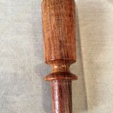 Bottle or onion red soliflore with vintage murano wooden cap