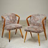 Pair of armchairs / chairs with armrests by Ludvik Volak