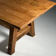 Grande table de monastère en bois style campagnard 298 cm