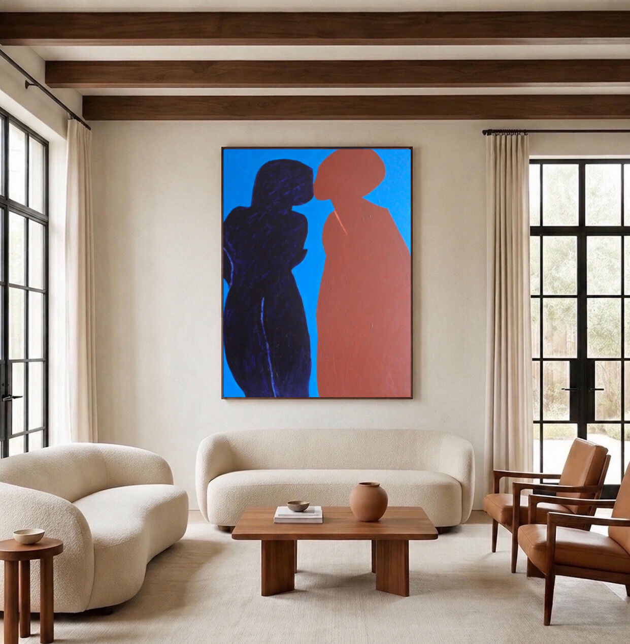 Came closer minimalist canvas painting