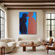 Came closer minimalist canvas painting