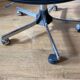 Swivel office chair with casters