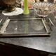 Silver metal tray
