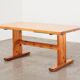 Scandinavian Drop-leaf Pine Shaker Dining Table 1960s