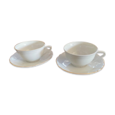 2 grandes tasses à café tête à  tête