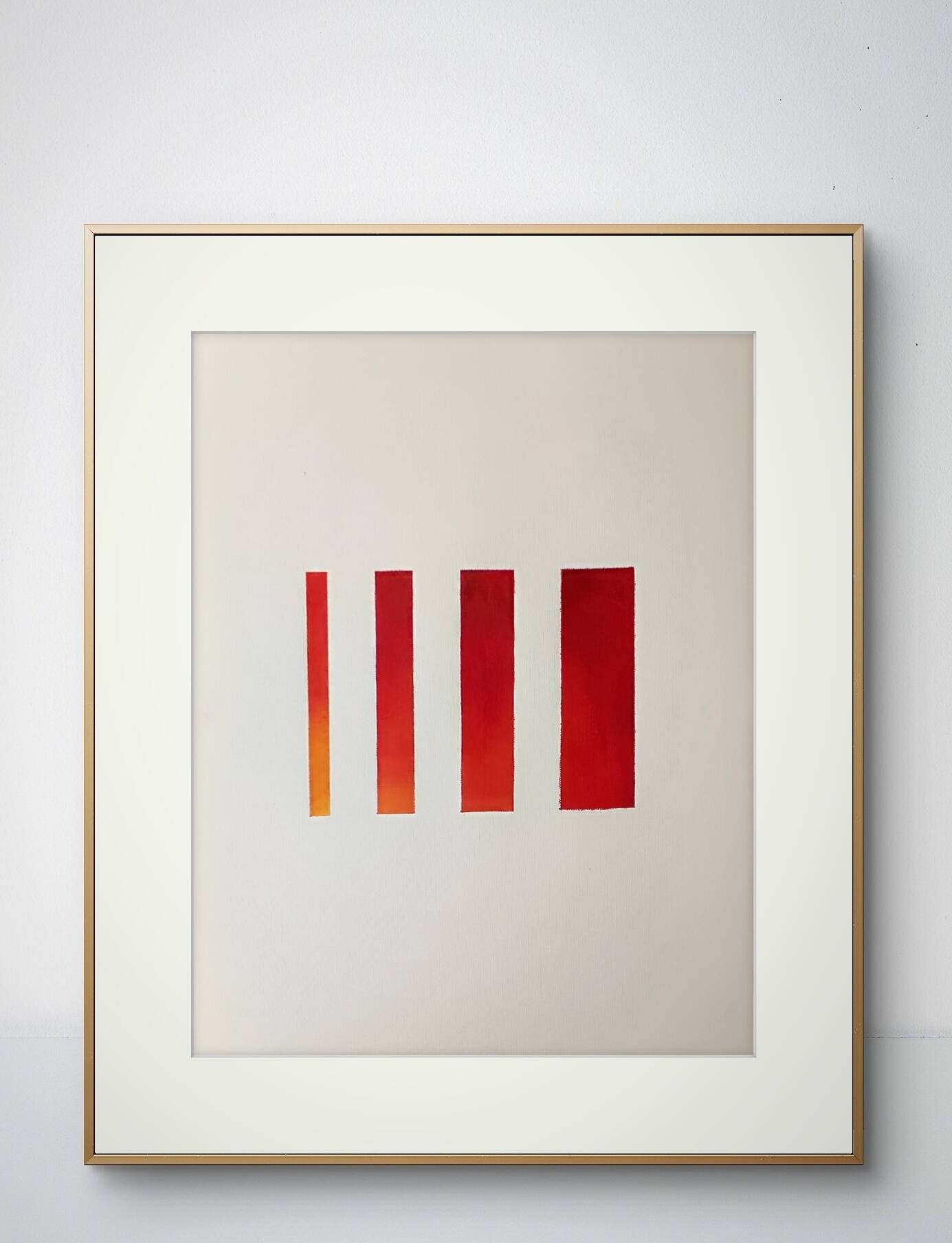 Minimalist geometric painting