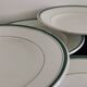 2 x 6 assiettes plates Moulin Des Loups Hamage liseré vert