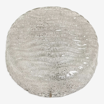 Plafonnier en verre glacé 60