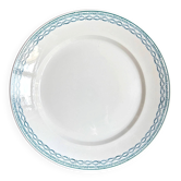 Large round dish St Amand in blue ironstone
