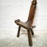 Brutalist tripod chair