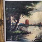 Oil on canvas signed Hans Herman