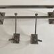 Set 2 patères porte manteau et porte serviette de salle de bain modernistes chromés mid century