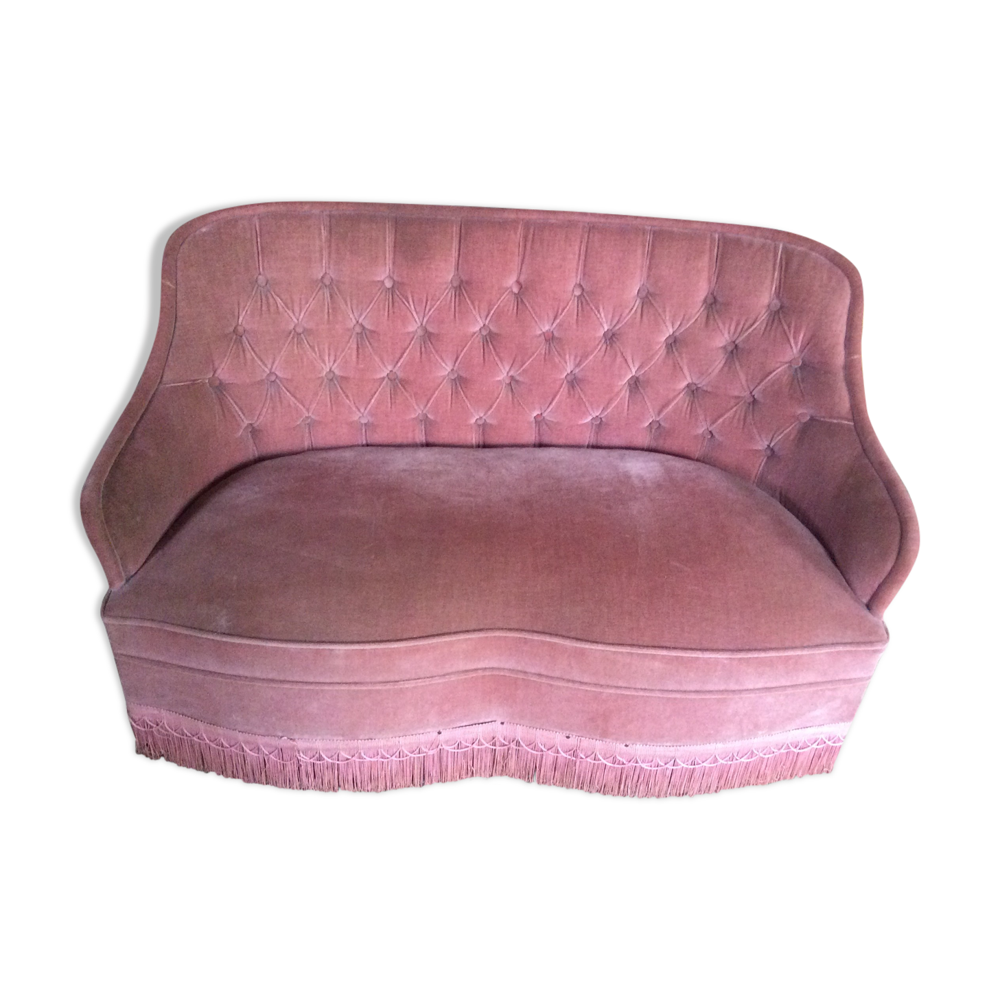 Velvet sofa