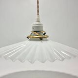 Opaline glass pendant light