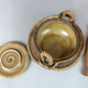Ceramic set of soup tureen and plates Potier de l'Abbaye 1960 - 11 pieces