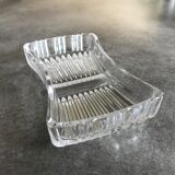 Empty pocket cup in molded glass 16.5 x 10 cm