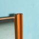 Miroir suédois minimaliste en bois de pin Japandi des années 70