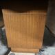 Warm Brown Solid Wood Vintage Modern Writing Desk with Hidden Storage, 140×50×68 cm