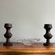 Bougeoirs en bois