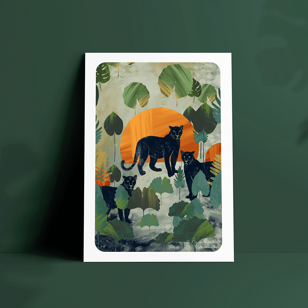 Illustration "Felines" A4