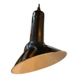 ancienne suspension industrielle émaillée asymétrique