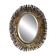 Brutalist brass mirror attributed to Curtis Jere from the 1970s.