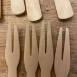 Set of 16 tapas forks and 14 scoops of sorbet