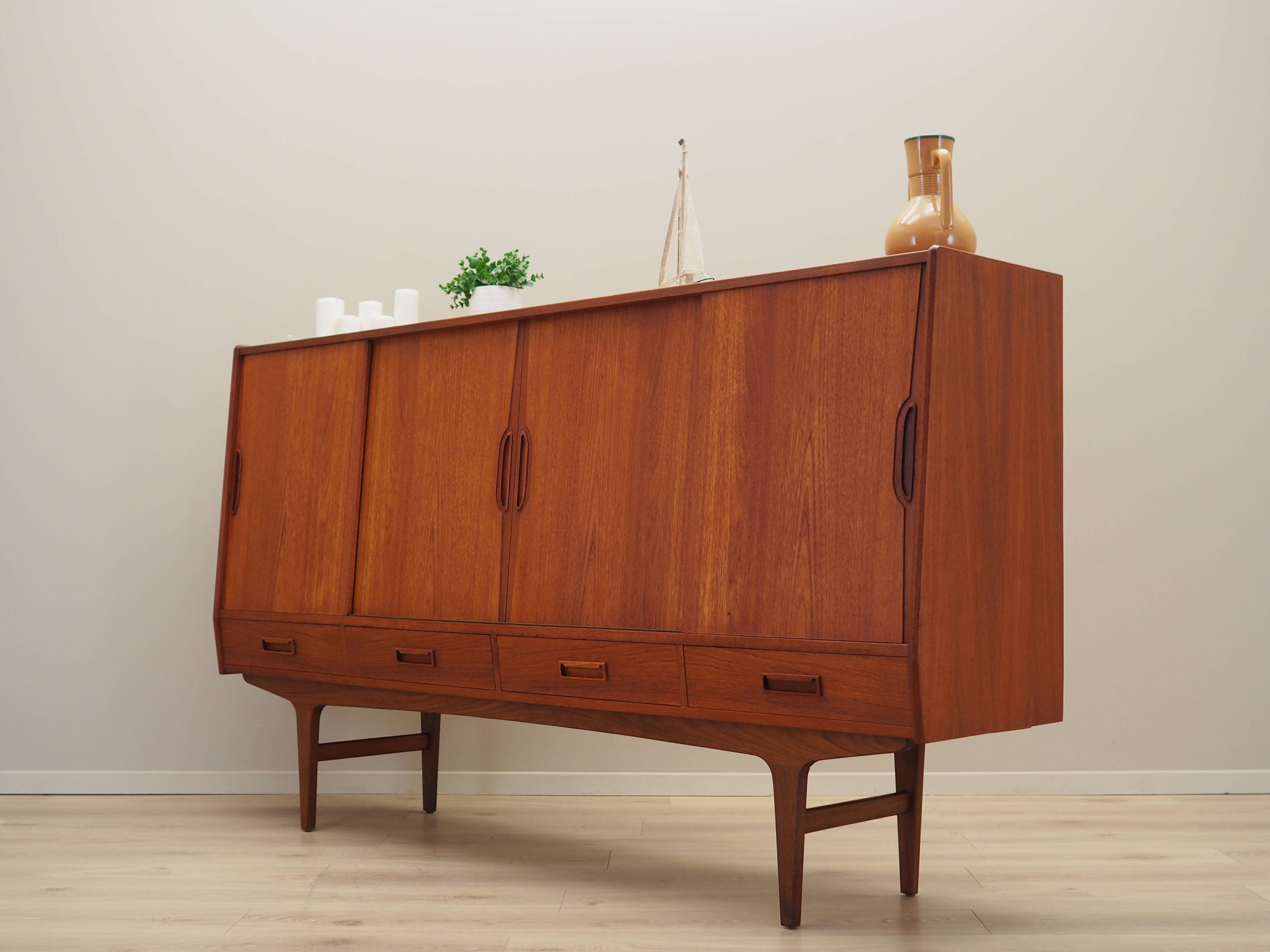 Teak highboard, Danish design, 1960s, designer: Børge Seindal