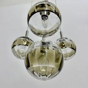 Suspension en verre de Murano à cascade de design des années 50, années 1970, Italie