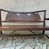 Banc de Jardin en Teck Recyclé - Wagon (2 pièces disponibles)