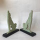 Pair of art deco book greenhouses