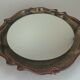 70's Mirror Wall Mirror Ceramic Pan Illuminated Space Age Design
