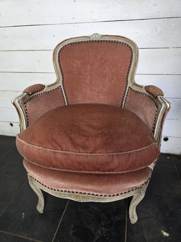 Fauteuil cabriolet style Louis XV