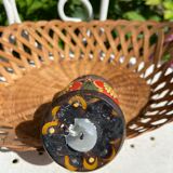 Old painted candle holder